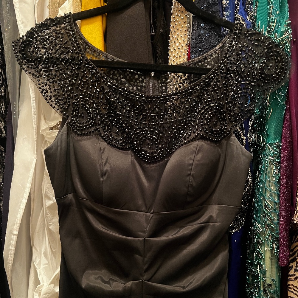Black beaded dress
